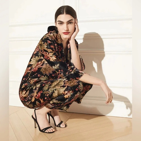 NWT Cara Cara Venezia Jacket in Multi Jacobean size Medium - Picture 4 of 15